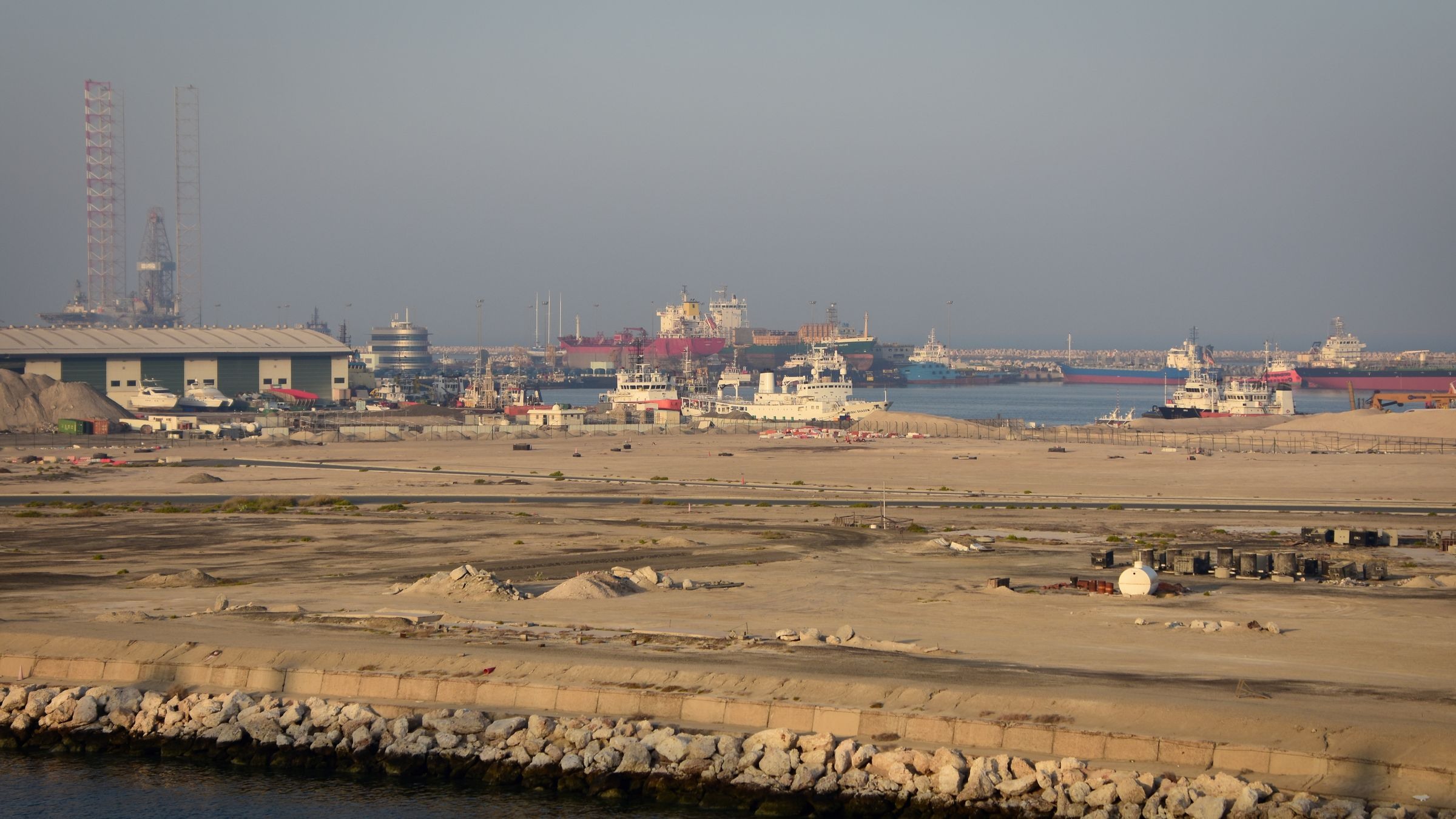 Dubai port and industrial freight gateway