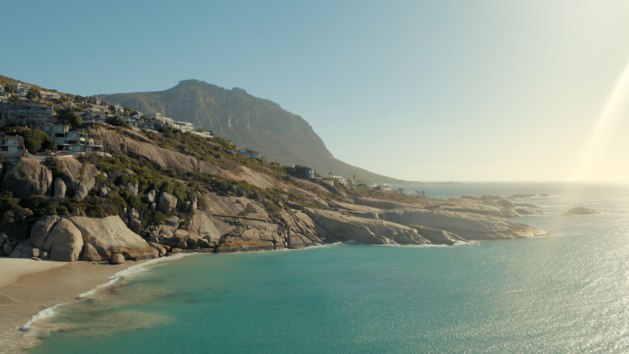 Cape Town coastline in South Africa